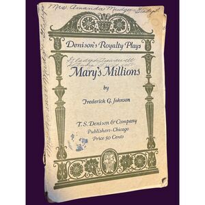 1920 Mary's Millions Play Script & 1926 Snyder OK Playbill | Antique Ephemera